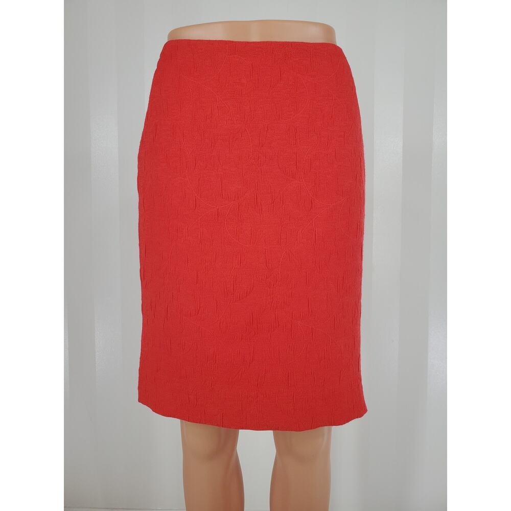 THE LIMITED Women's Coral Textured Straight Skirt Sz 4